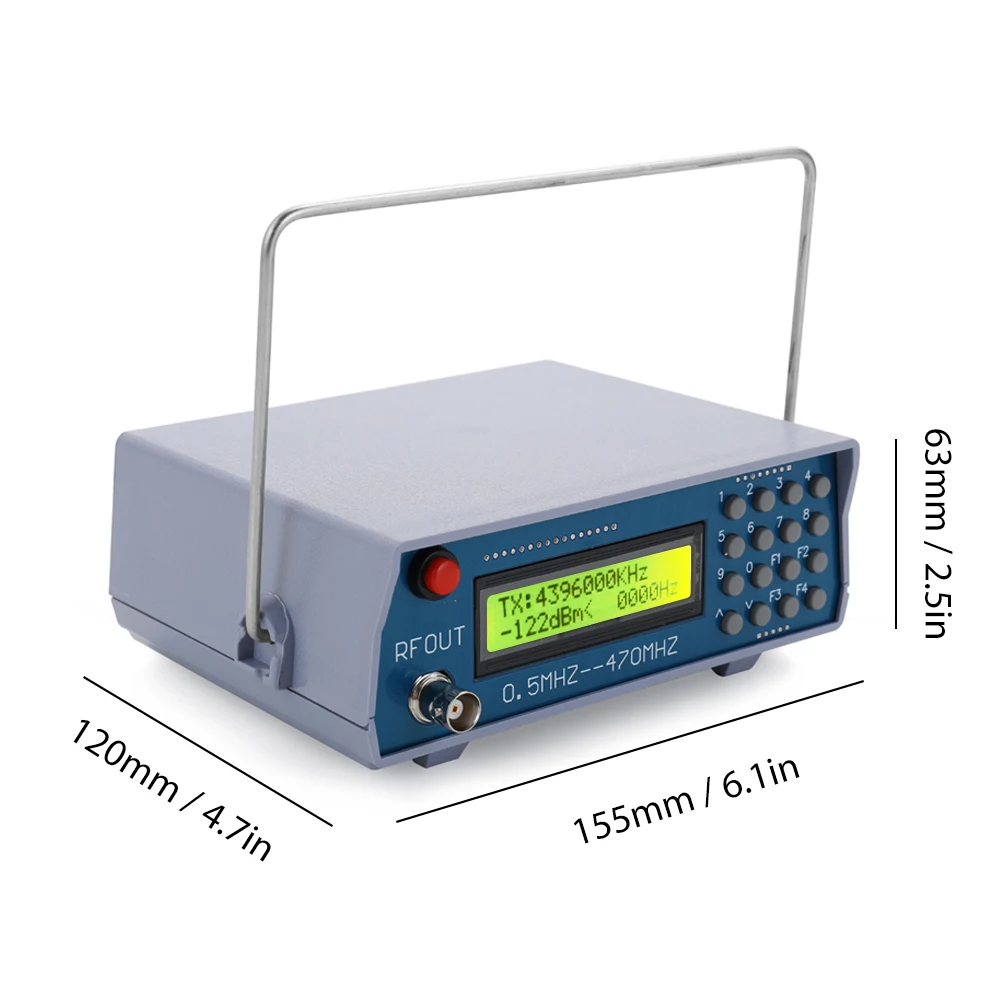 0,5 Mhz-470 Mhz rf Generator signala Mjerni uređaj za FM radio voki toki Отладочный Digitalni izlaz CTCSS Singal Slika  0