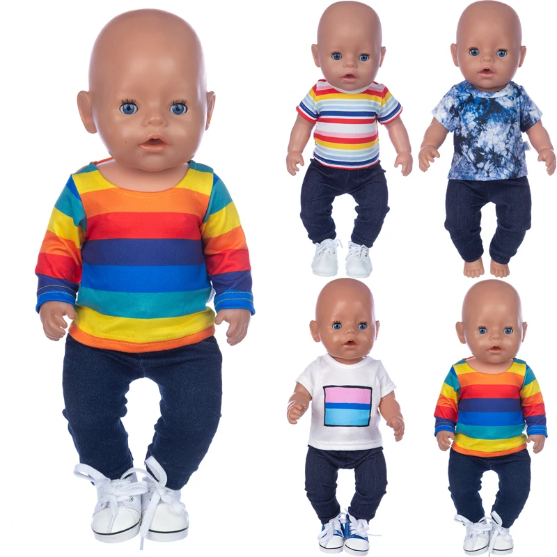2021 Novo Odijelo, prikladan za novorođenče 43 cm, Lutkarska Odjeća i Pribor za lutke Za 17-inčni lutke Slika  0