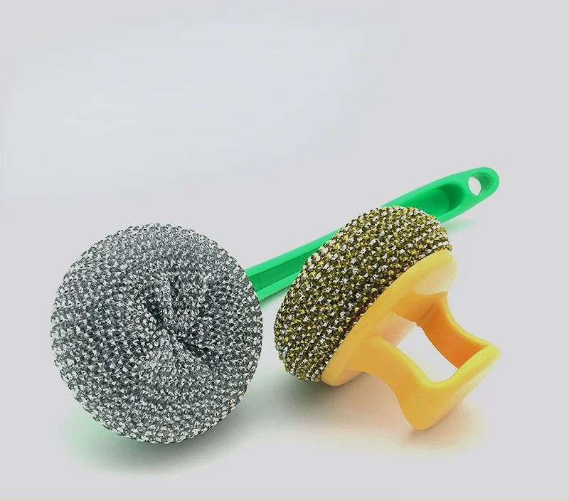 Boji Nano-Cleaning Lopta Kuhinjski Zube Lonac Dužina Artefakta Ručka Četke Za Pranje Posuđa Četke Za Posude Čelična Lopta Od Vlakana Slika  0