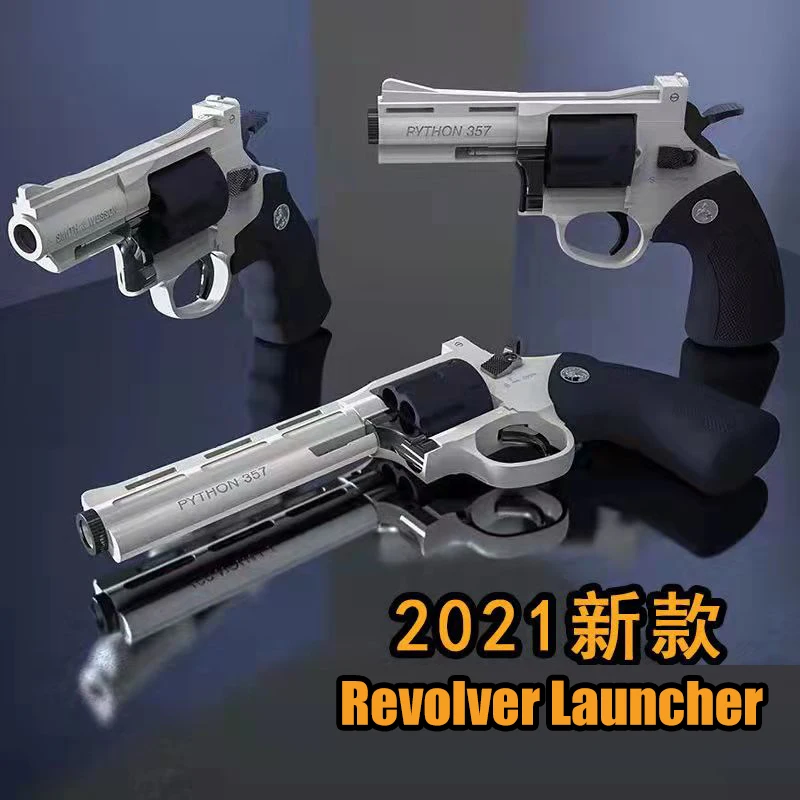 Csnoobs ZP5 357 Revolverska lanser Soft Metak Igračku Pištolj Model Oružja Pištolj Za airsoft oružje Pneumatski Sačmarica i Pištolj Za Djecu i Odrasle Slika  0