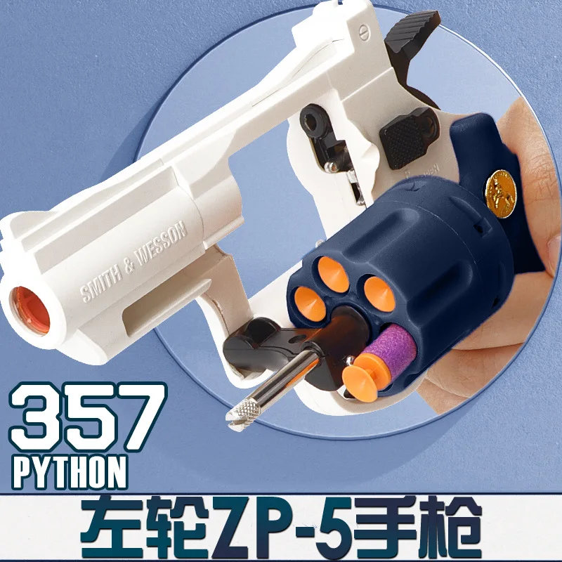 Csnoobs ZP5 357 Revolverska lanser Soft Metak Igračku Pištolj Model Oružja Pištolj Za airsoft oružje Pneumatski Sačmarica i Pištolj Za Djecu i Odrasle Slika  1