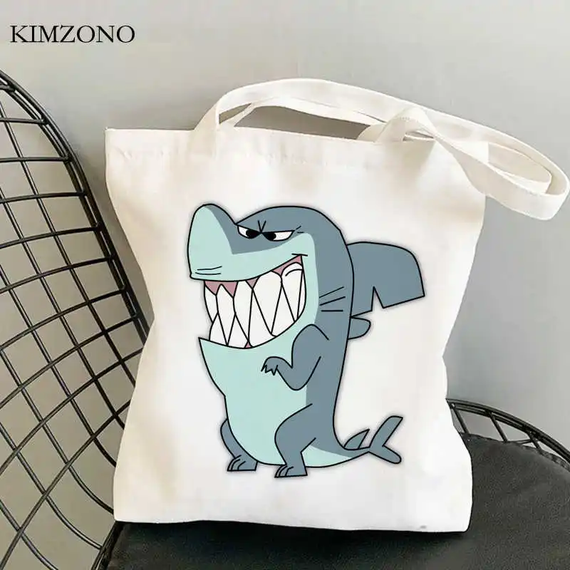 Torba za kupovinu Shark torba za kupovinu eco shopper bag za kupovinu bolsas de tela tkanina za višekratnu upotrebu hvatanje Slika  1