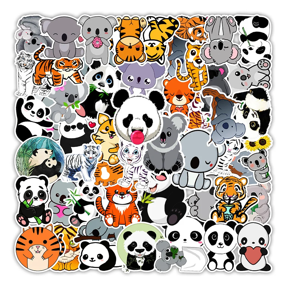 10/30/50 kom. Panda Tigar Kolekcija Grafita Naljepnica za Laptop Mobilni Čaj Kreativno Vodootporne Dekorativna Naljepnica na Veliko Slika  2