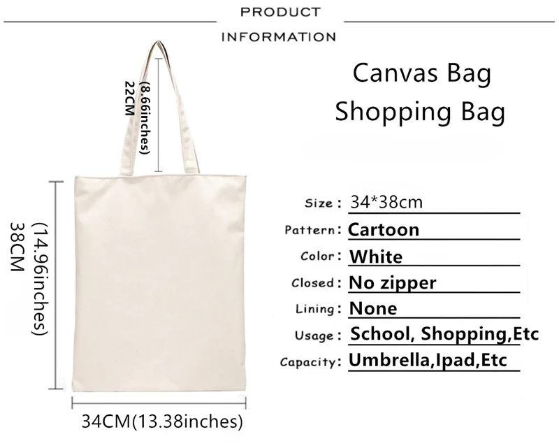Hunter x Hunter shopping bag bolso холщовая shopping bag bag bag bolsa compra boodschappentas torba reciclaje cabas Slika  3