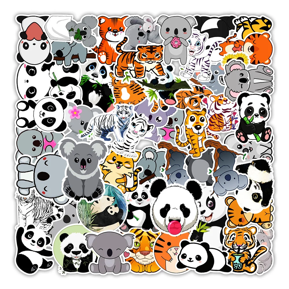 10/30/50 kom. Panda Tigar Kolekcija Grafita Naljepnica za Laptop Mobilni Čaj Kreativno Vodootporne Dekorativna Naljepnica na Veliko Slika  4