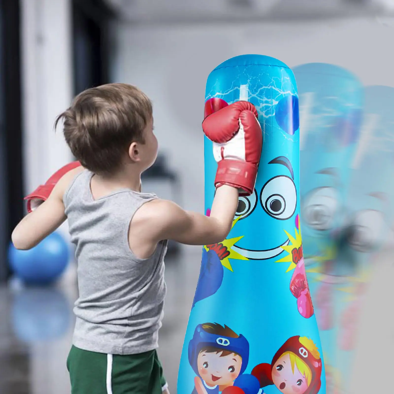 Dječje Inflatable kruške Slobodno Stojeći Boxing kruške za stres Brza dostava Slika  4