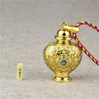 Vintage kolekcija Tibetanski Ogrlice Шарира Nakit Urna za kućne ljubimce Kremiranje Spomen Na Sjećanje otvara praznom Budistički Držač Pepeo Urna Ogrlica Slika  4