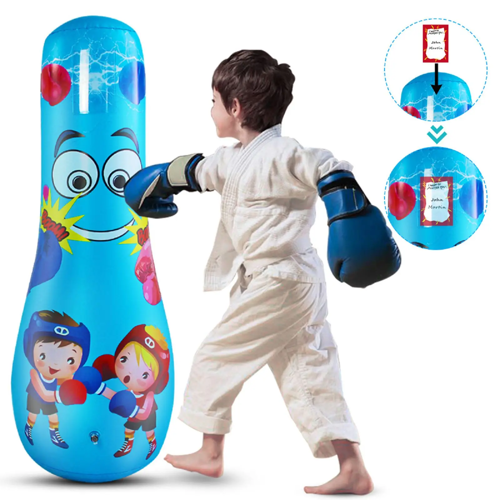 Dječje Inflatable kruške Slobodno Stojeći Boxing kruške za stres Brza dostava Slika  5