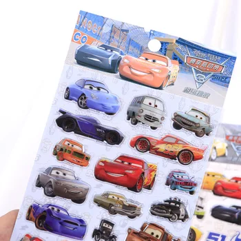 1 Kom. Disney Originalni igračke naljepnice Pixar Cars Mcqueen dječji crtić stereo 3d naljepnice igračka Božićni poklon za rođendan