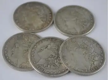1 Kom Čelični Dolar Morgan (Promjera 3,8 cm) - Fokusira se na Kovanice Trikove Rekvizite Pribor Magija Tu/Nestaju Iluzijske Igračke