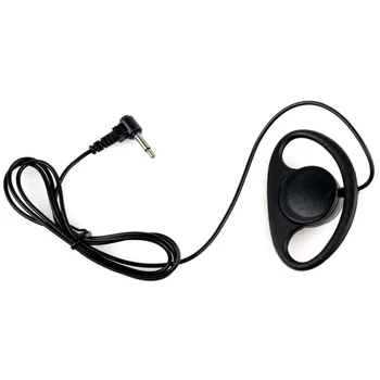 1 Pinski konektor 3,5 mm D-oblika je Samo za slušanje Mekani Gumeni Slušalice, prijenosni radio Slušalice Motorola dvosmjerni radio stanice