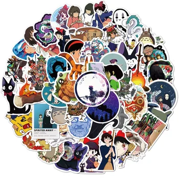 10/30/50 kom Hayao Miyazaki Japanska Anime spirited away Naljepnice Skateboard Laptop Mobilni telefon vodootporan dječje igračke Naljepnice