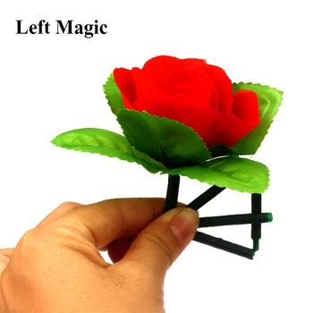5 Kom./Lot Romantični Sklopivi Se Pojavljuje Cvijet Ruže Trikove Profesionalni Ulični Mađioničar Rekvizite Iluzija Сатге Izbliza Magija