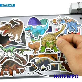 50 kom. Slatka Dinosauri Svijet Crtani Kawai Dino Scrapbooking Telefon Laptop Auto Naljepnice za Djecu Igračke Laptop Kancelarijski naljepnice