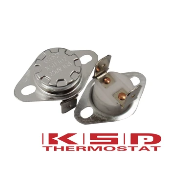 5pcs KSD301/KSD302 90C 90 Stupnjeva Celzija 16A250V N. C. Normalno zatvoreni Keramičke regulator Temperature Prekidač Prekidač za upravljanje termostatom