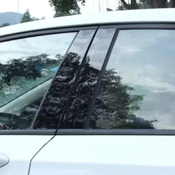 6 kom./compl. Prozor navlaka Naljepnica na kolonu BC za Honda Civic Sedan 2006-2011 Ogledalo efekt Prozor stalak Stalak Poklopac Završiti