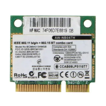 Bežična kartica za Broadcom Bcm94313HMGB AW-NB047H BCM4313 Pola Mini Pci-e Wifi Mrežna kartica s Bluetooth 4,0