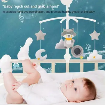 Crtani Film Dječji Krevetić Mobilni Telefoni Pogodio Glazbene Razvojne Igračke Krevet Zvono Karusel Za Dječje Krevete Dječje Igračke 0-12 Mjeseci Za Novorođenčad