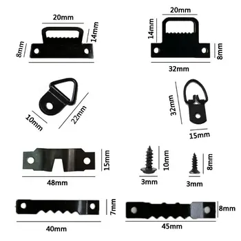 Digitalni okvir za fotografije Skup viseće kuke s зазубренной vješalicom za kapute Hardver Zidni nosač crni