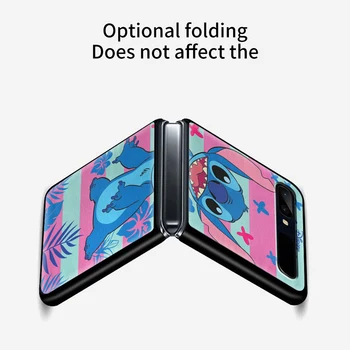Disney Slatka Bod za Samsung Galaxy Z Flip 3 5 G Crna Moderan Mobilni šok-dokaz Torbica za telefon sa čvrstim Poklopcem