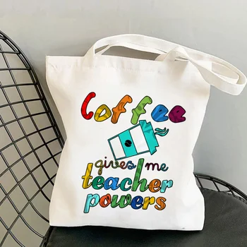 Isporuke Ružičasta učiteljica glazbe Tiskane torba za žene Harajuku mušterija Zabavna torba na rame za kupovinu Dama poklon холщовая torba