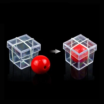 Mala lopta Ulazi u Kristalna kovčeg trikove je iluzija rekvizite trucos de magia igračka veliko E3091