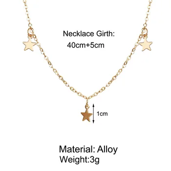 Ogrlica-ogrlice s patentnim zatvaračem za žene, djevojčice, Zlatne Богемные ogrlice, Klasični nakit, jednostavni pribor za stranke, dar