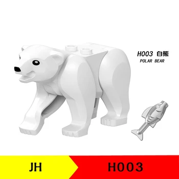 Poklon za životinje Gradivni Blokovi Igračka Za djecu Prince of persia Džungla je Pustolovna serija Životinje Model polarnog Medvjeda Igračke Pojedinačna prodaja