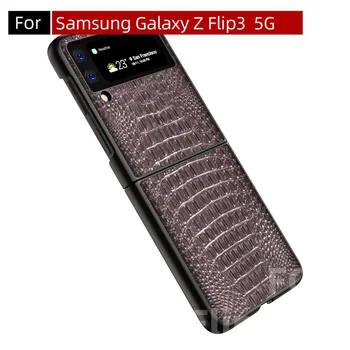 Prirodna Koža Za Samsung Galaxy Z Flip 3 Torbica Za Galaxy Z Flip 3 5 G Torbica Torbica F7110