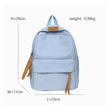 Prosječna jednobojnu kvalitetan ženski ruksak 2021 godina novi trgovački mali ruksak Vodootporni najlon studentski školski ruksak