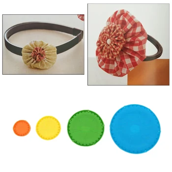 Set od 4 brze cvjetnih uzoraka Yo-Yo Makers DIY za jednostavno deke yo-Yo