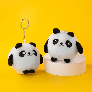 Slatka Lutka od samta Panda Igračka Privjesak Za ključeve Visoke Kvalitete Privjesak Ruksak Privjesak Za ključeve Najbolji Prijatelj Ovjes Auto Privjesak na Veliko Poklon za parove