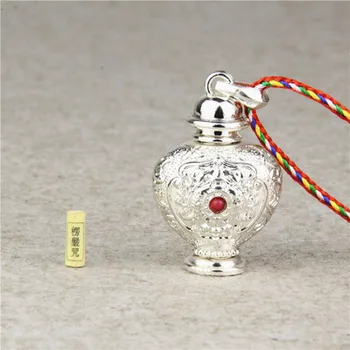 Vintage kolekcija Tibetanski Ogrlice Шарира Nakit Urna za kućne ljubimce Kremiranje Spomen Na Sjećanje otvara praznom Budistički Držač Pepeo Urna Ogrlica