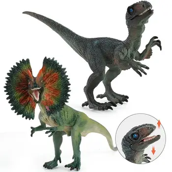 Дилофозавр Velociraptor Pokretna Lutka Simulacija Dinosaur Igračka jure play Plastični Dinosaur Model Životinja Dječje igračke na dar