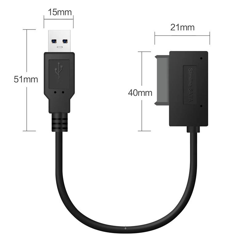 Novi SATA NA USB2.0 Kabel Za Jednostavan Pogona Kabel Za Prijenosno računalo S Optičkim Pogonom Kabel-USB Adapter Univerzalni Sučelje serial Bus Plug and Play Slika  1