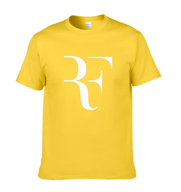 Na rasprodaji! 2021 Kreativni dizajn RF Roger Federer t-shirt s logom monotono хлопковая majica Za muškarce stil dolaska kratkih rukava majica ~ Vrhovima i tees | www.ineo.com.hr