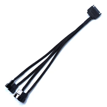 Konektori adaptera ventilatora procesora i matične ploče SATA 15-pinski priključak 3 kontaktnom 4-kontakt kabel ventilatora