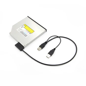 Linija Optički Pogon Laptop Kabel Adapter SATA NA USB 6+7P SATA NA USB2.0 Kutija Za Prijenos Linije Lakog Pogona Optički Pogoni Kabel SATA